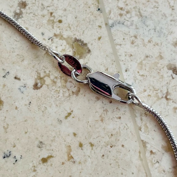 18k White Gold Plated Heart Pendant & Chain by Pretty Bird NWOT - Picture 5 of 8